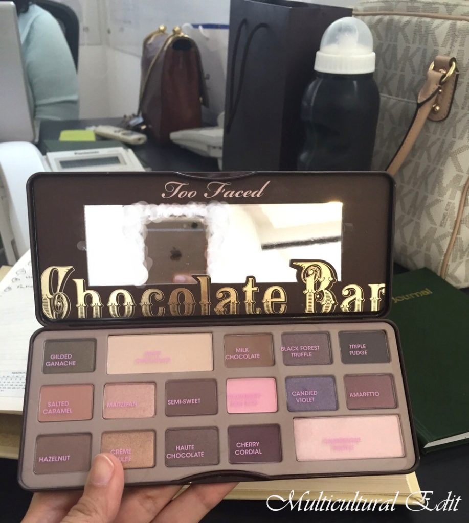 First Pciture of Chocolate Bar PaletteWM 917x1024 - My First Eye Shadow Palette
